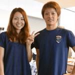 福岡支部の先輩後輩関係である大山千広（左）と羽野直也