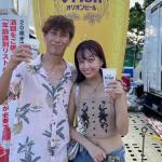 原田親子の2ショット