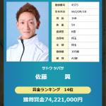 現在賞金ランキング14位