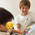 インスタに子供との写真をアップしている