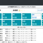 対象レースとその出走レーサー情報