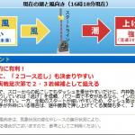 公式サイトで風と潮の向きを公開するボートレース江戸川