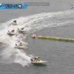 2マークで5号艇・秦が完全先行！