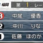 8月22日福岡1Rの結果