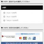 事前説明と違うポイント購入画面