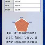 表にかぶって途中で途切れる有料予想の説明文