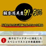 顧客満足度が非常に高い