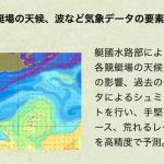 各競艇場の天候、波など気象データの要素