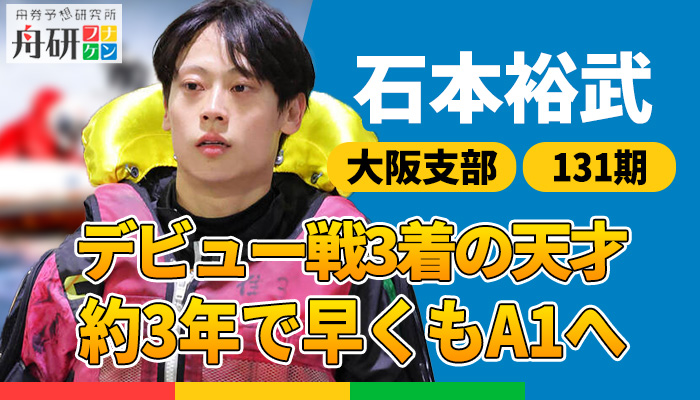 うまいと話題のルーキーボートレーサー「石本裕武」！大学の卒業見込みが立ってボートレーサー一本となる！