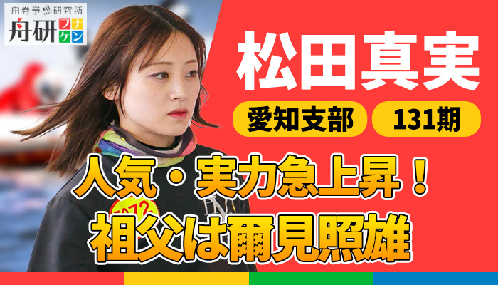 松田真実（まつだ・まみ）は祖父譲りの競艇魂を持つ愛知の新星！2024年に初勝利で水神祭も達成！