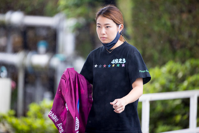 調整が終わりホッとしている中村桃佳