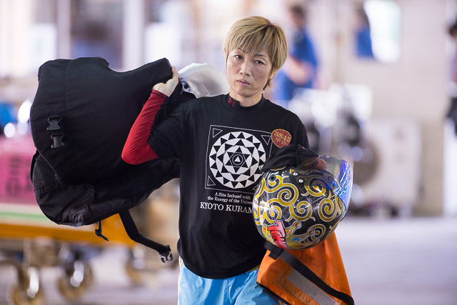 前準備する中谷朋子