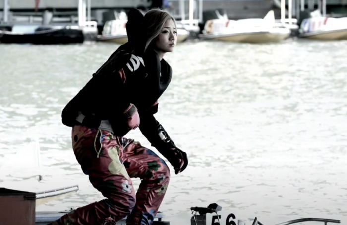 調整から一息ついた富樫麗加