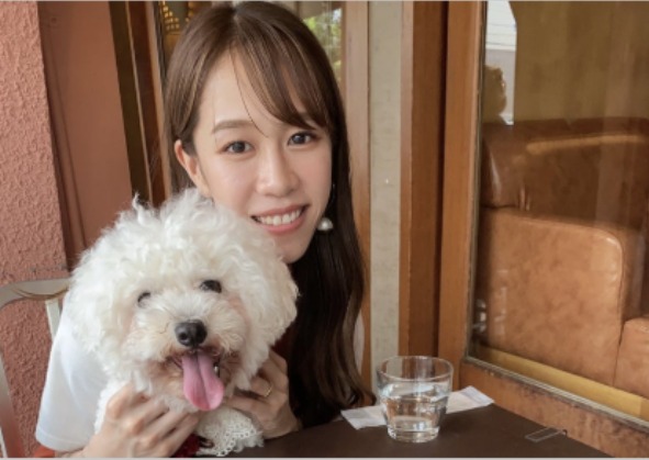 山本梨菜選手と愛犬