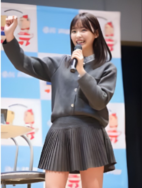 競艇イベントに出演している松本日向